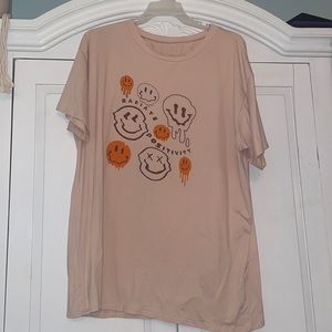 Oversized shirt. Never worn. Silky material